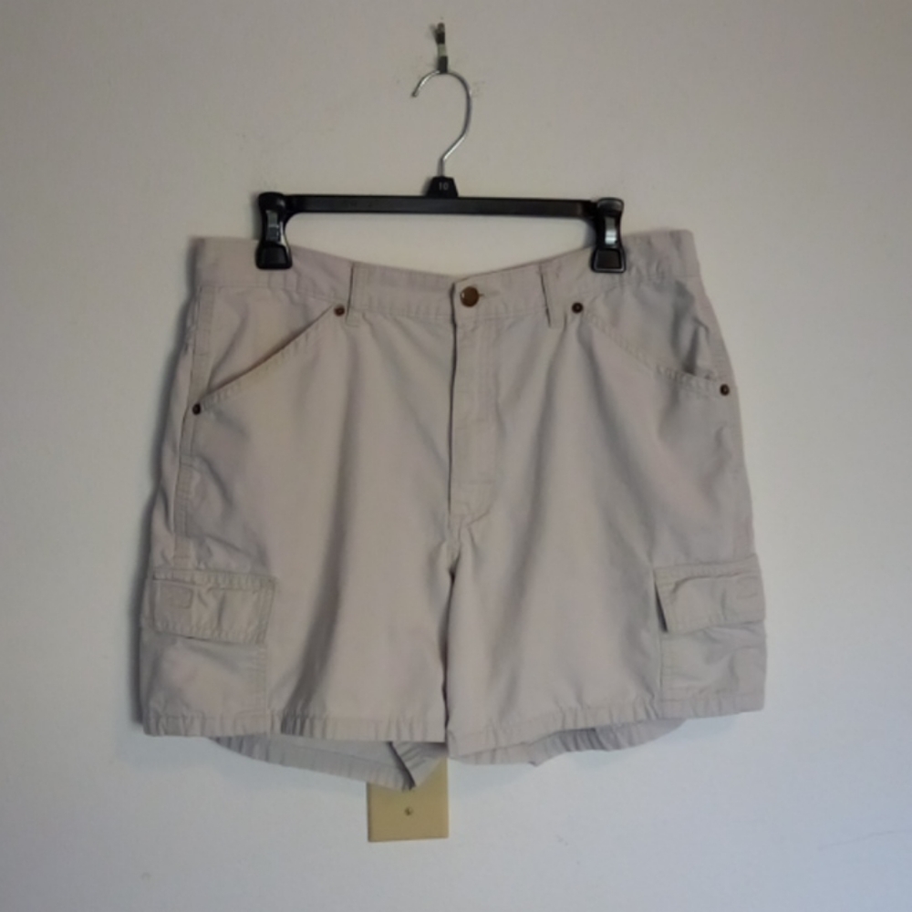 Sage collection khaki cargo shorts